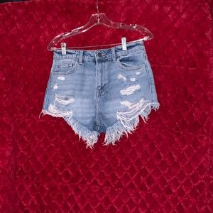 Heartbreaker Distressed Denim Shorts Fashionnova